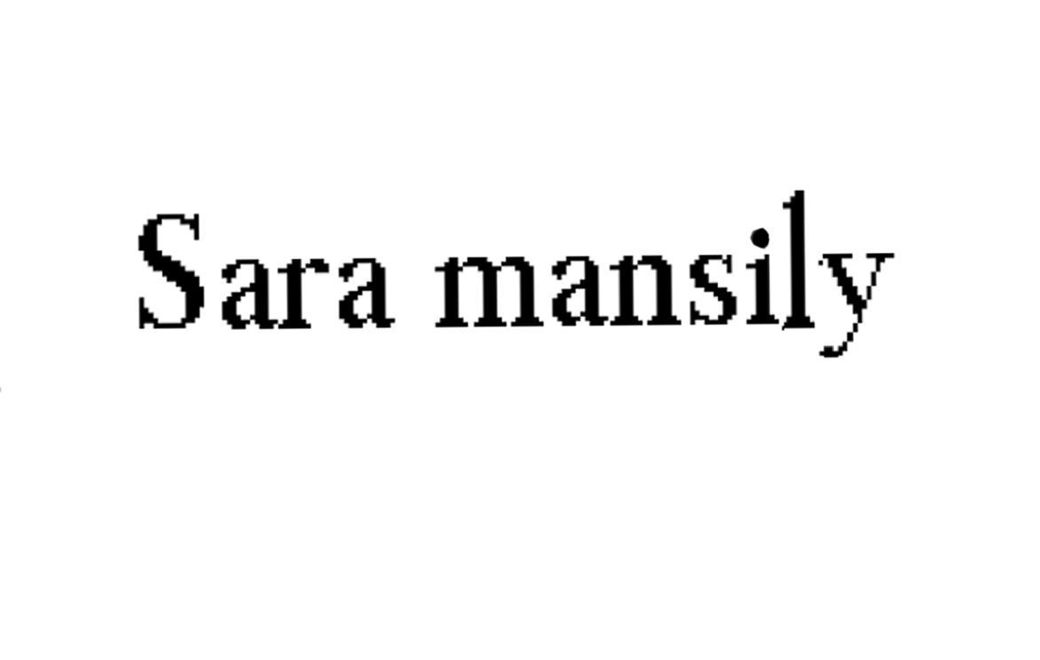 SARA MANSILY