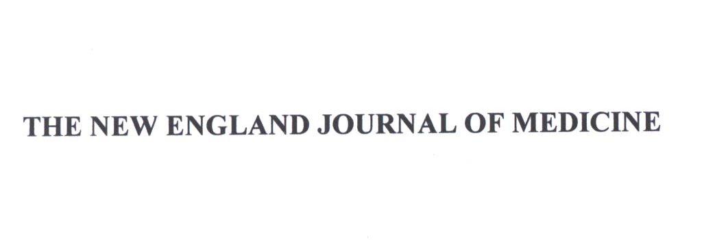 THE NEW ENGLAND JOURNAL OF MEDICINE