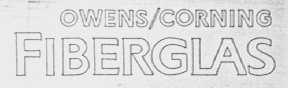 OWENS-CORNING FIBERGLAS LOGO