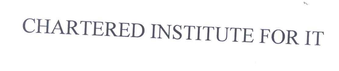 CHARTERED INSTITUTE FOR IT;为它受特许的学会