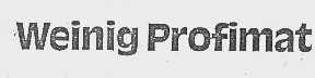 WEINIG PROFIMAT