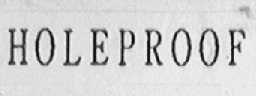 HOLEPROOF