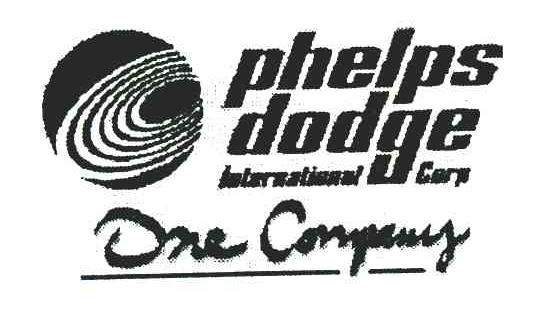 PHELPS DODGE INTERNATIONAL CORP ONE COMPANY