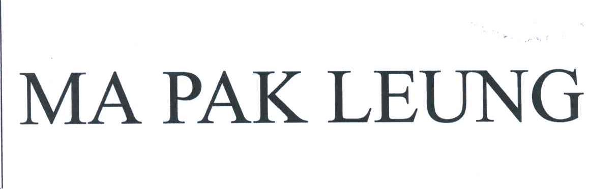 MA PAK LEUNG