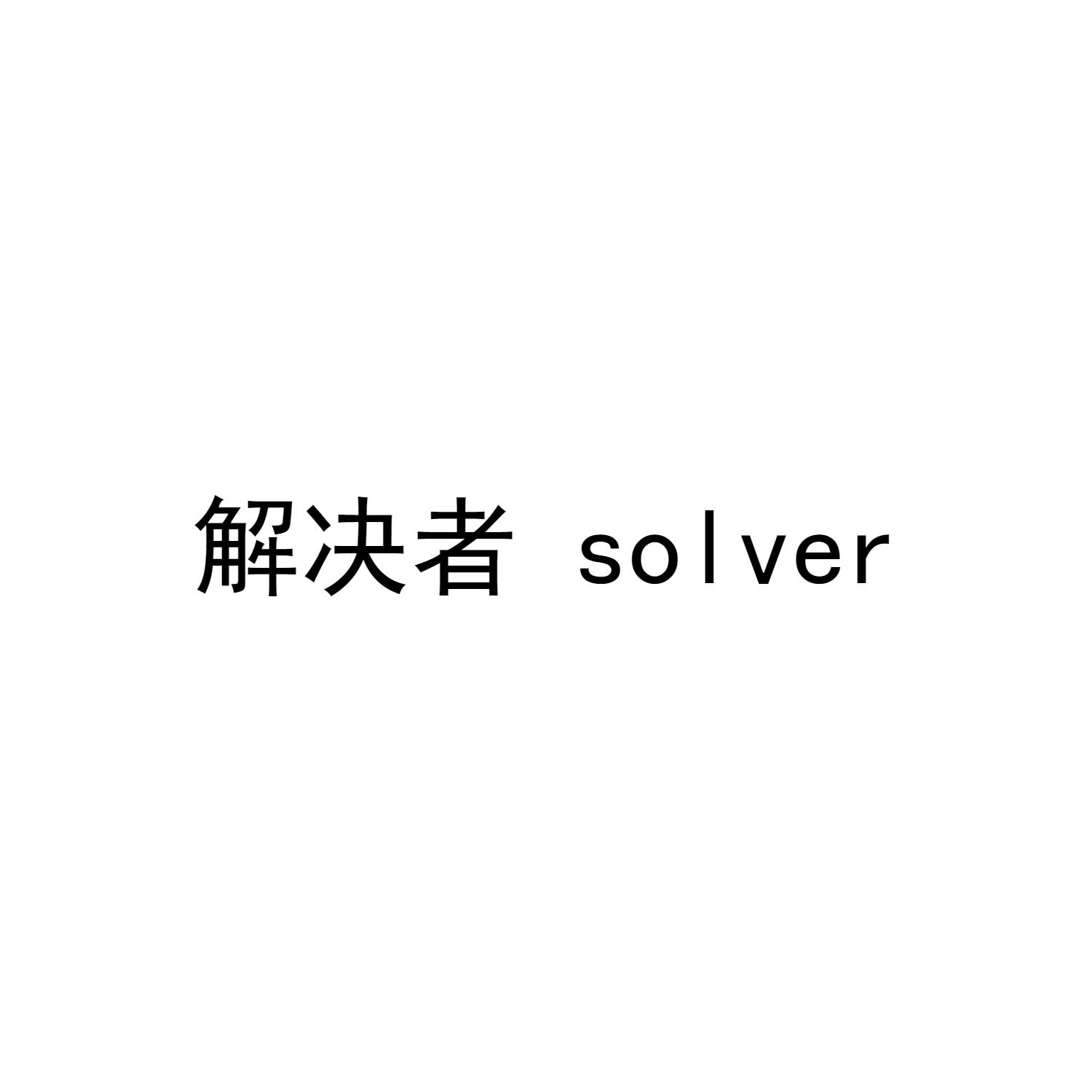 解决者 SOLVER