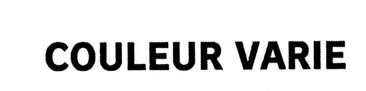 COULEUR VARIE