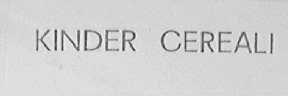 KINDER CEREALI