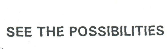 SEE THE POSSIBILITIES