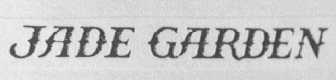 JADE GARDEN