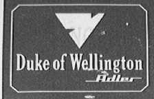 DUKE OF WELLING TON ADBER