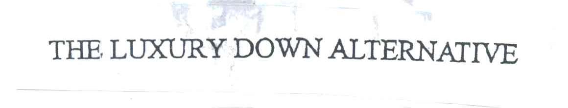 THE LUXURY DOWN ALTERNATIVE