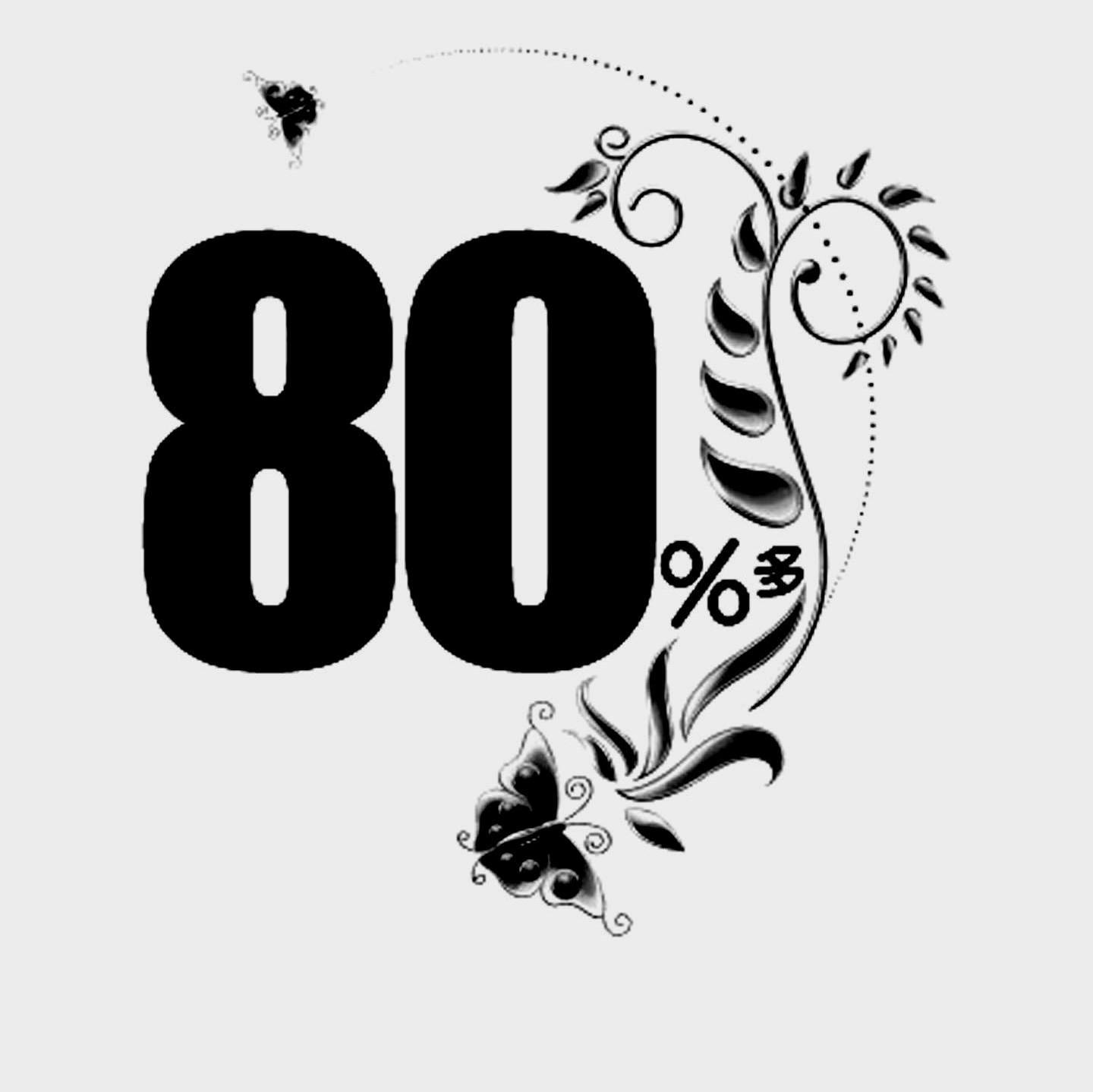 80 多
