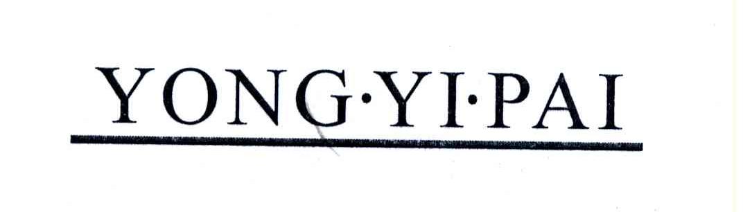 YONG&middot;YI&middot;PAI
