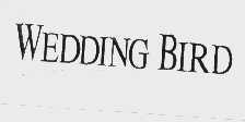 WEDDING BIRD
