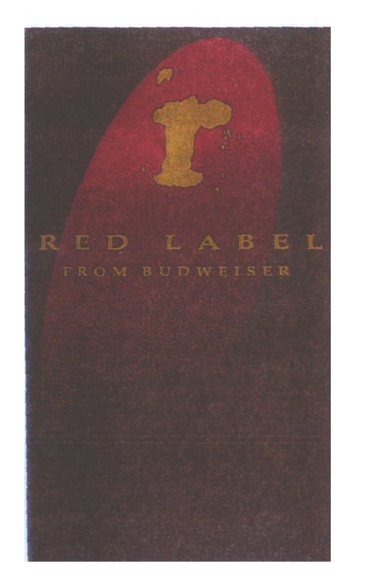 RED LABEL FROM BUDWEISER