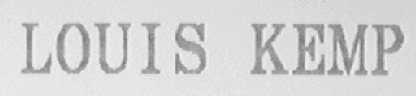 LOUIS KEMP