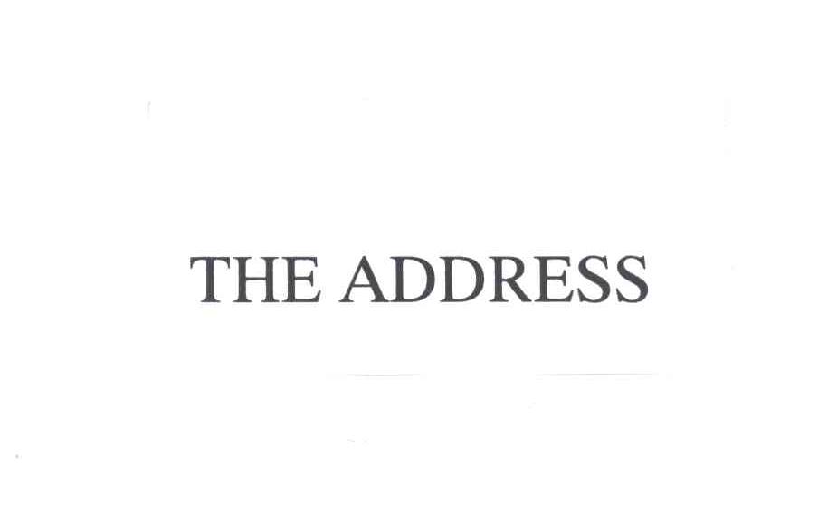THE ADDRESS