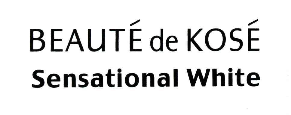 BEAUTE DE KOSE SENSATIONAL WHITE
