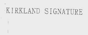 KIRKLAND SIGNATURE