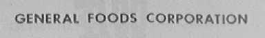 GENERAL FOODS CORPORATION