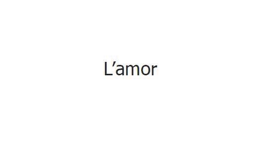 L'AMOR