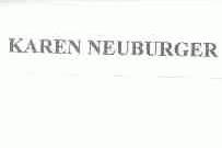 KAREN NEUBURGER