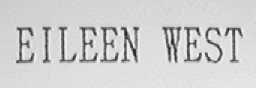EILEEN WEST