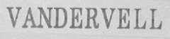 VANDERVELL