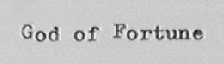 GOD OF FORTRNE