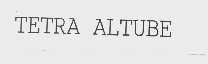 TETRA ALTUBE