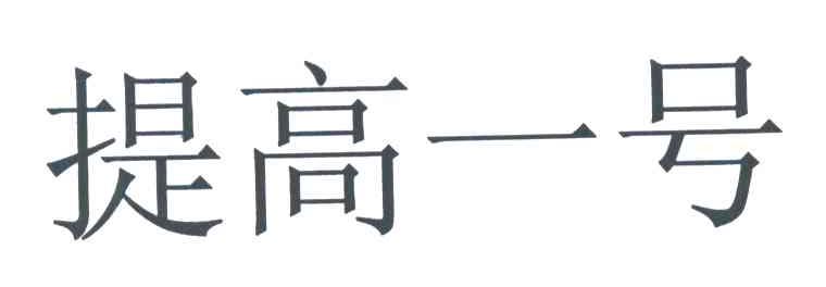 提高一号