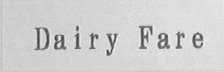 DAIRY FARE