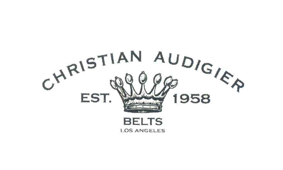 CHRISTIAN AUDIGIER；EST.1958； BELTS LOS ANGELES;1958