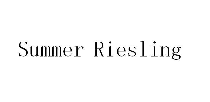 SUMMER RIESLING