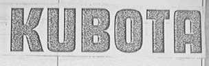 KUBOTA