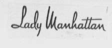 LADY MANHATTAN