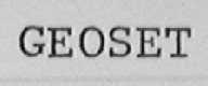 GEOSET
