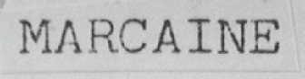 MARCAINE
