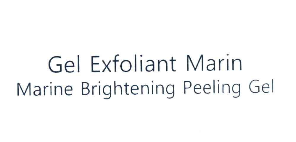 GEL EXFOLIANT MARIN MARINE BRIGHTENING PEELING GEL