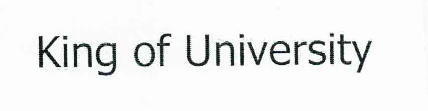 KING OF UNIVERSITY